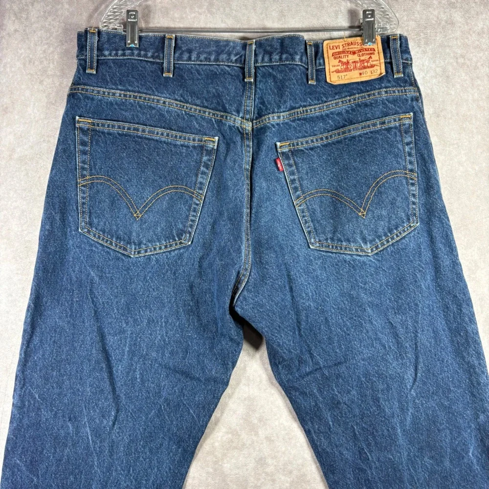 Levi's Jeans Mens 40x32 Blue 517 Bootcut Denim Cotton Classic Western y2k Cowboy